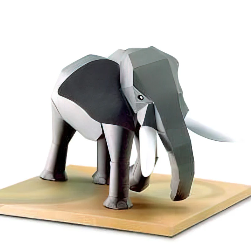 Kids Toys Elephant - Afrykański słoń Origami Art Mini 3D