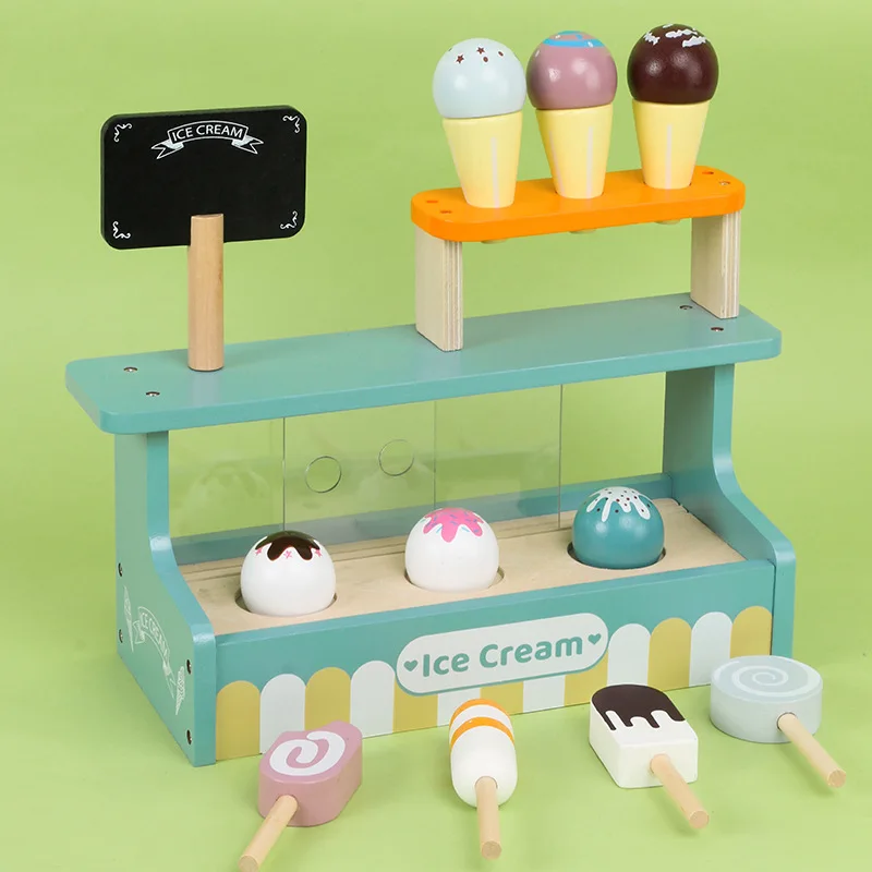 Kids Toys Kitchen Set - Drewniany Domek Kuchnia Zabawki Udawanie Zabawy