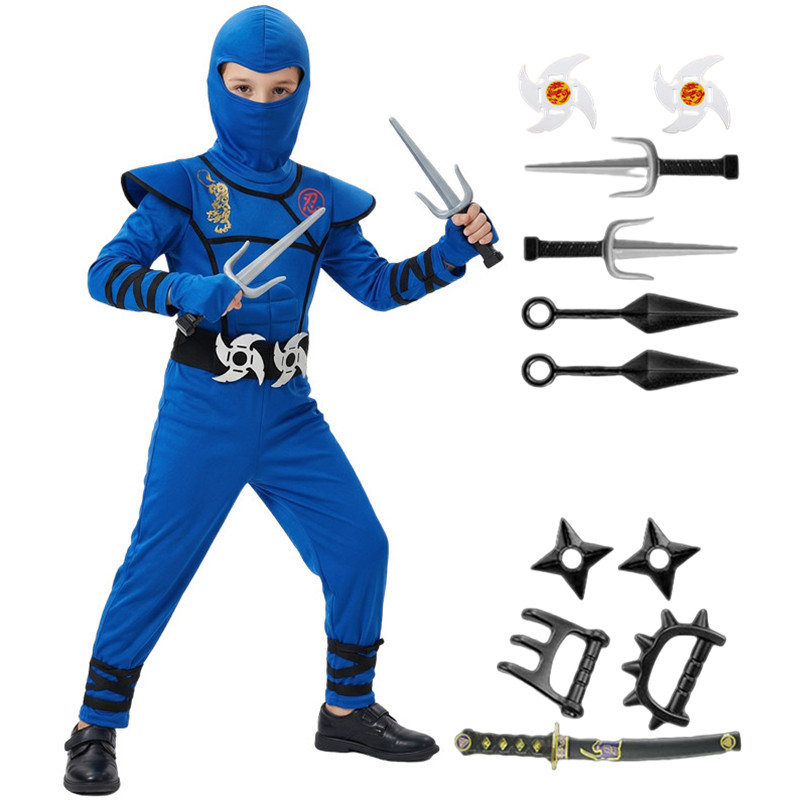 Czarno-niebieski strój ninja d – Kids Toys Boys recenzja i cena