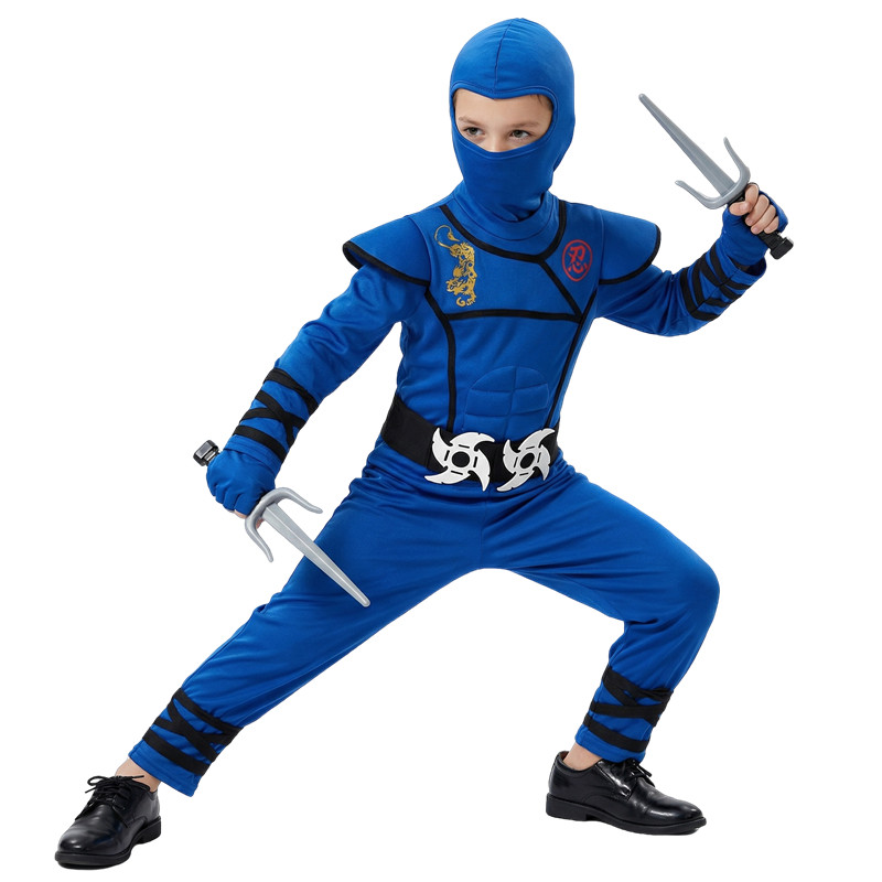 Czarno-niebieski strój ninja d – Kids Toys Boys recenzja i cena