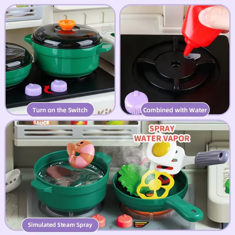 Duży zestaw kuchenny do zabawy – Kids Toys Kitchen Set recenzja i cena