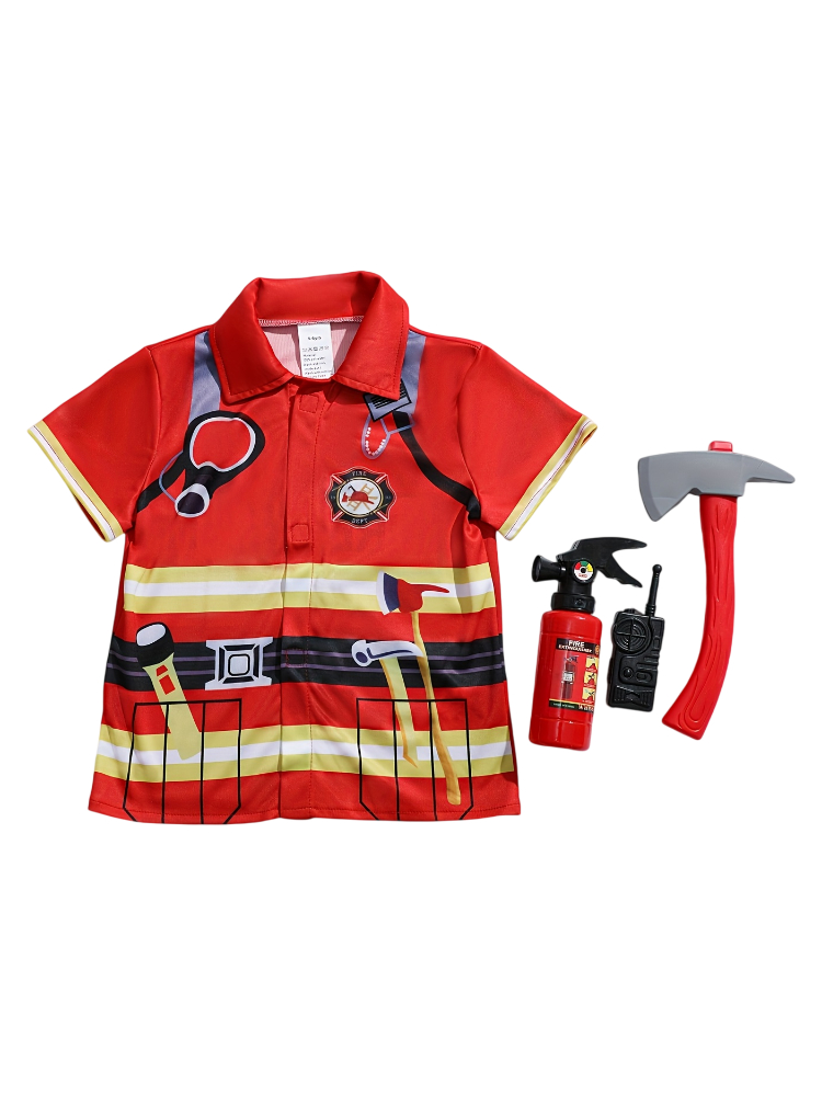 Koszulka w stylu strażaka dla  – Kids Toys Boys recenzja i cena