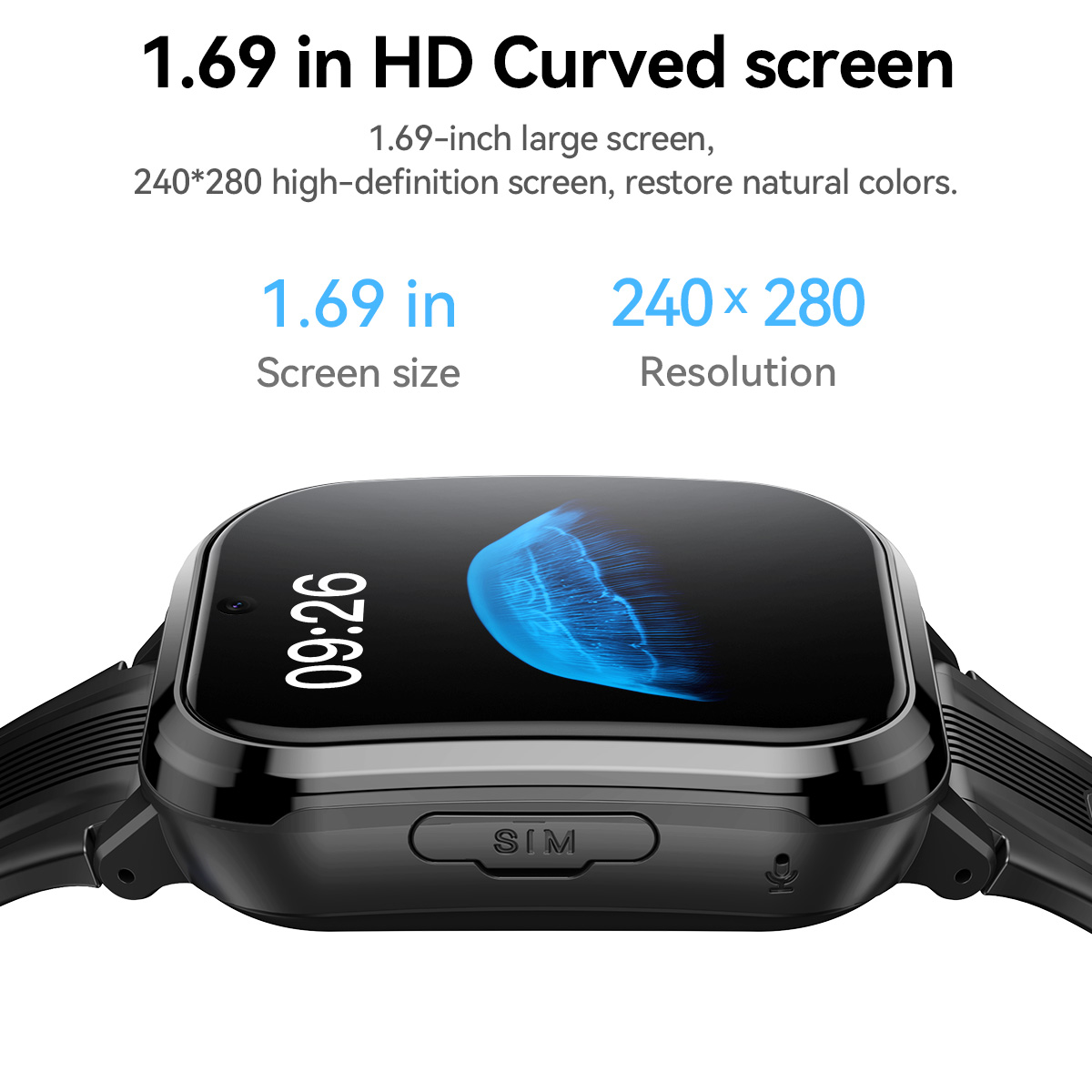 HOCO Y108 1.69-calowy zakrzywi – Kids Smartwatch Gps recenzja i cena